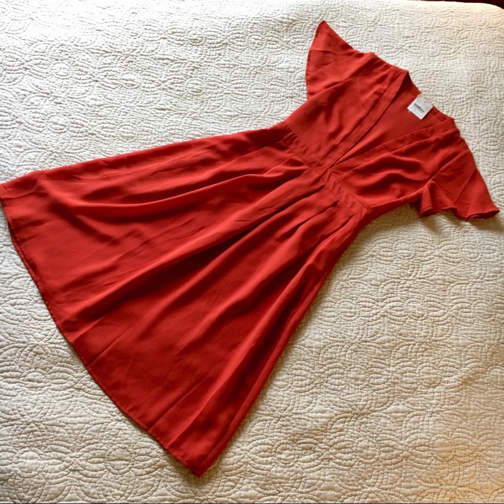 Deep V-neck Dress